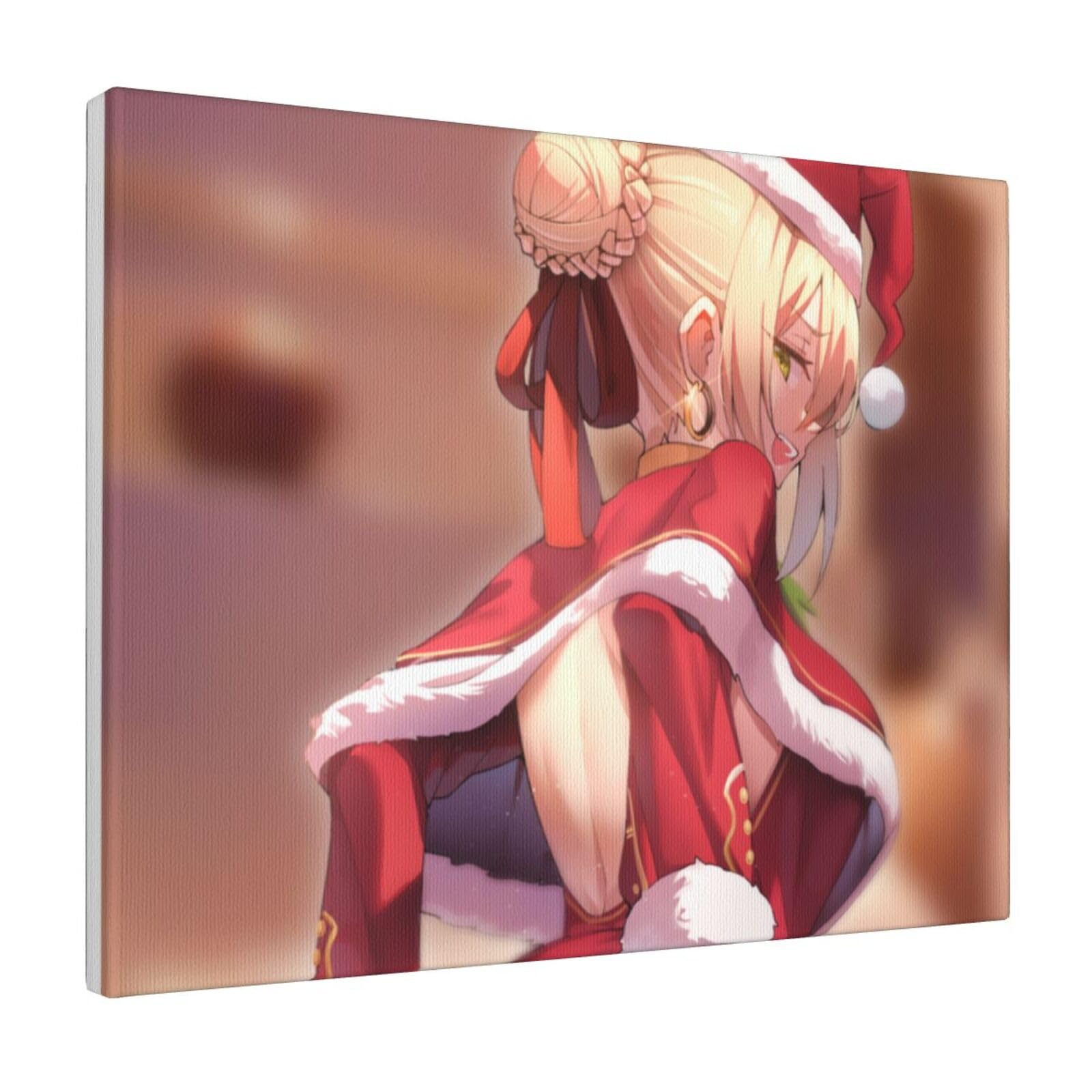 Amazon.co.jp: 壁掛け絵画 FGO クリスマス サンタ ネロ セイバー