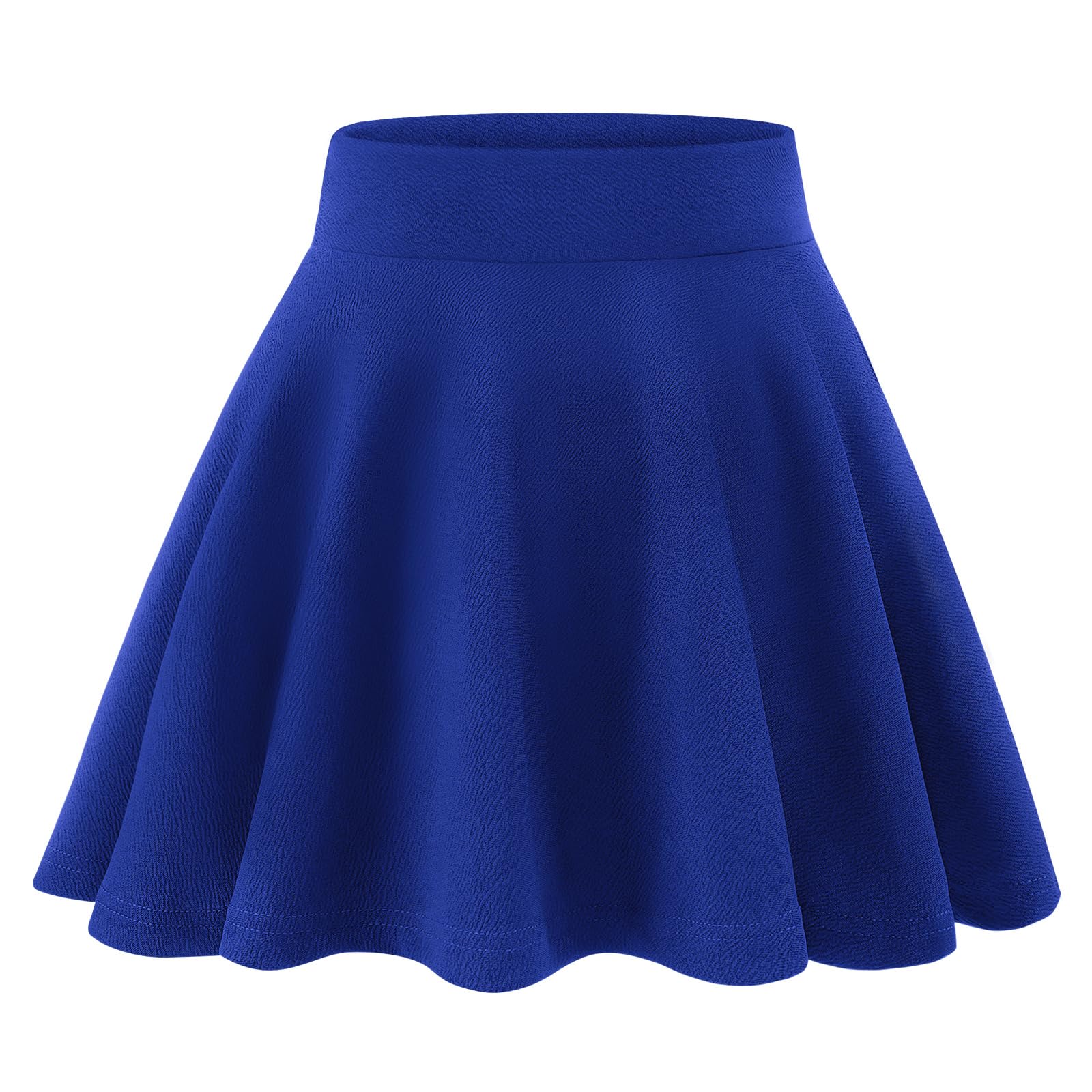 KEREDA Girls Casual Mini High Waist Flared Pleated Skater Uniform Skirts