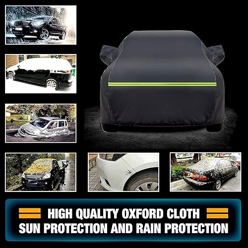 Miniatura 2 de Funda para automóvil compatible con Mazda Mazda2, Mazda3, Mazda5, Mazda6, para todo tipo de clima, para interiores y exteriores, impermeable,