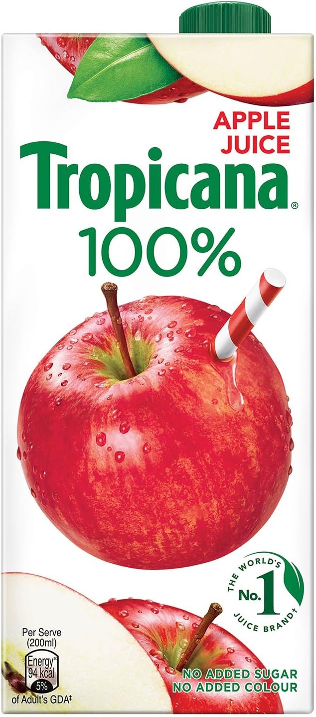 Tropicana Apple 100% Juice, 1L