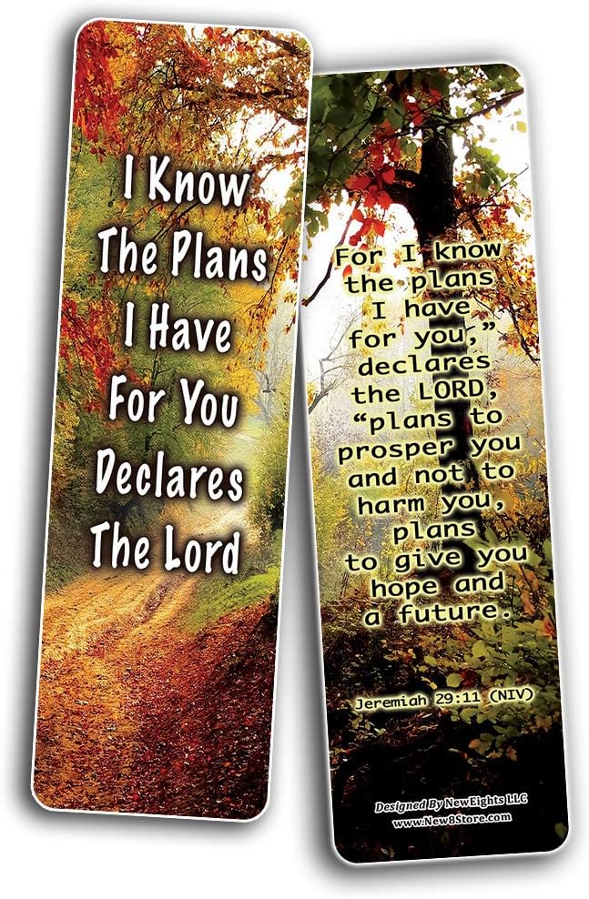 NewEights Encounter God's Promises Bible Bookmarks (60-Pack) - Perfect Giftaway for Sunday School and Ministries - Stocking Stuffers for Kids, Teens, Unisex Adults, Religious Individuals