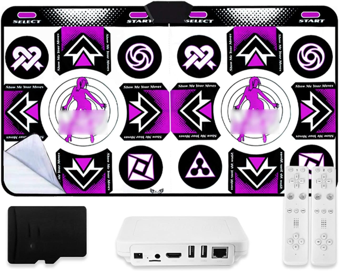Step Dance mat Dancing Blanket Home TV Computer Dual-use Weight Loss Somatosensory Dancing Machine, Dance Mat Pad Pads Dancer Step Pads (Color : Upgrade Purple 30MM)