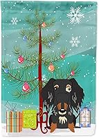 Vista 260 de Caroline's Treasures BB4243GF Bandera de jardín con texto en inglés «Merry Christmas» con texto en inglés «Merry Christmas», bandera decorativa