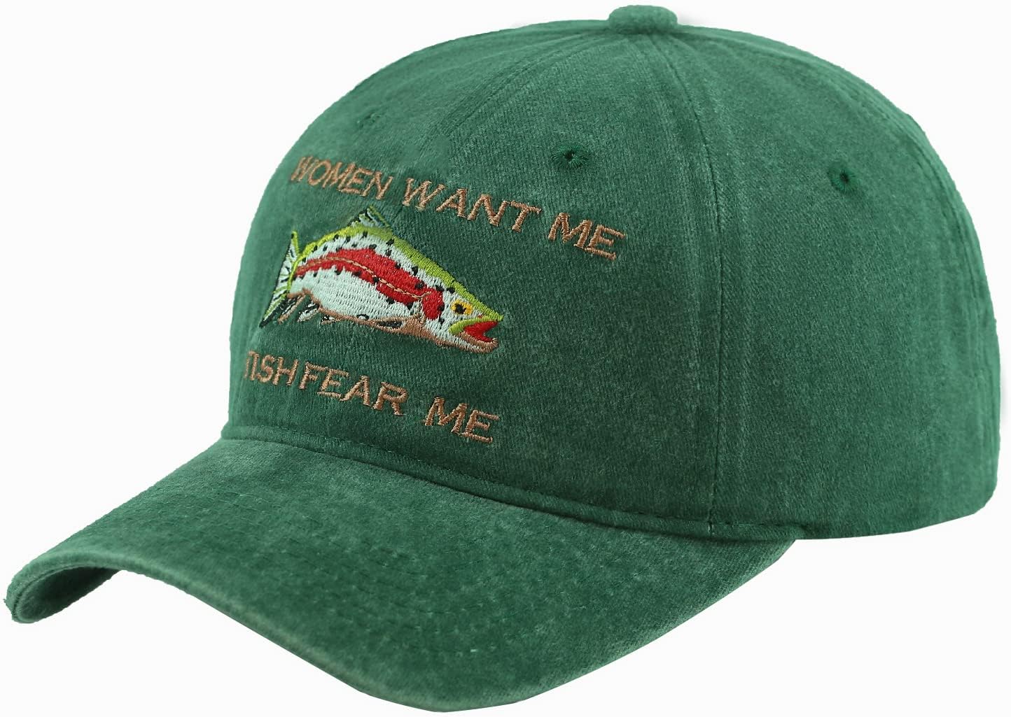 Green Dad Hat Men Women Embroidered Baseball Cap Low Profile Father's Day Snapback Hat Vintage Adjustable Washed Unisex - Image 3