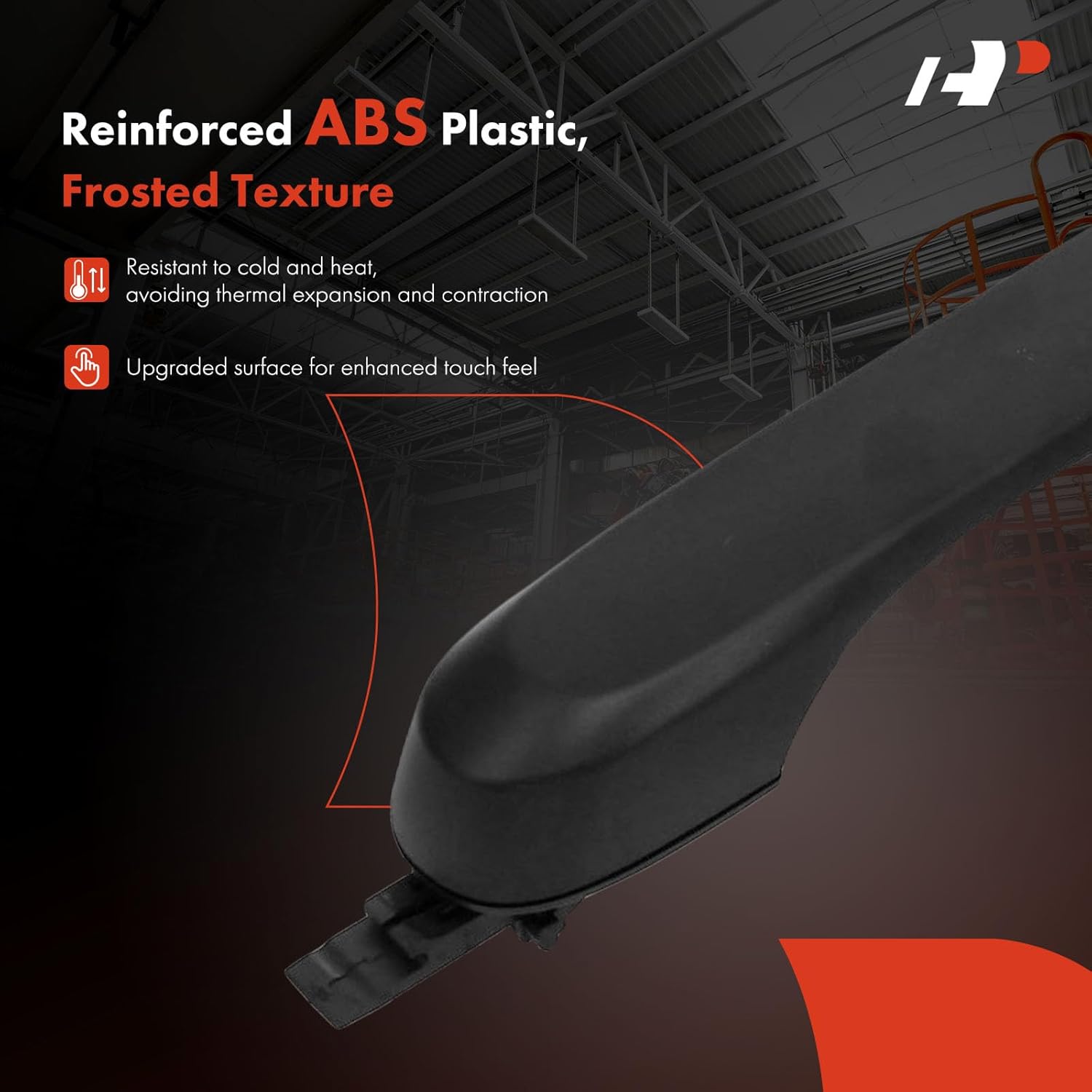 A-Premium Front Right Passenger Side Exterior Door Handle Compatible with Jeep BU Series Renegade 2015-2023, Textured Black, Replace# 5VZ28LXHAA