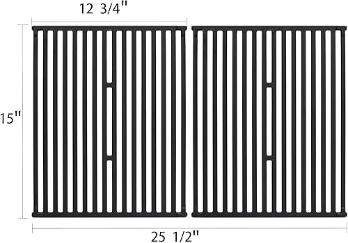 Miniatura 14 de Leship Rejillas de cocción de 19.5 pulgadas de repuesto para Weber 7524, 7528, Weber Genesis 300 Series Genesis E310 E320 E330 S310 S320 S330 EP310