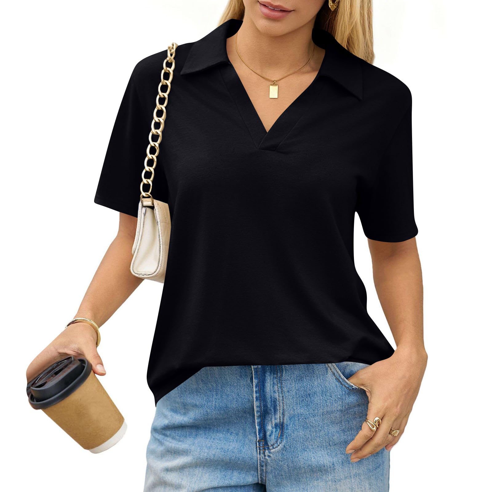 Top Femme Manche Courte Le Printemps Grande Taille T Shirt Sports Fashion Col V Madame Loose Colorée
