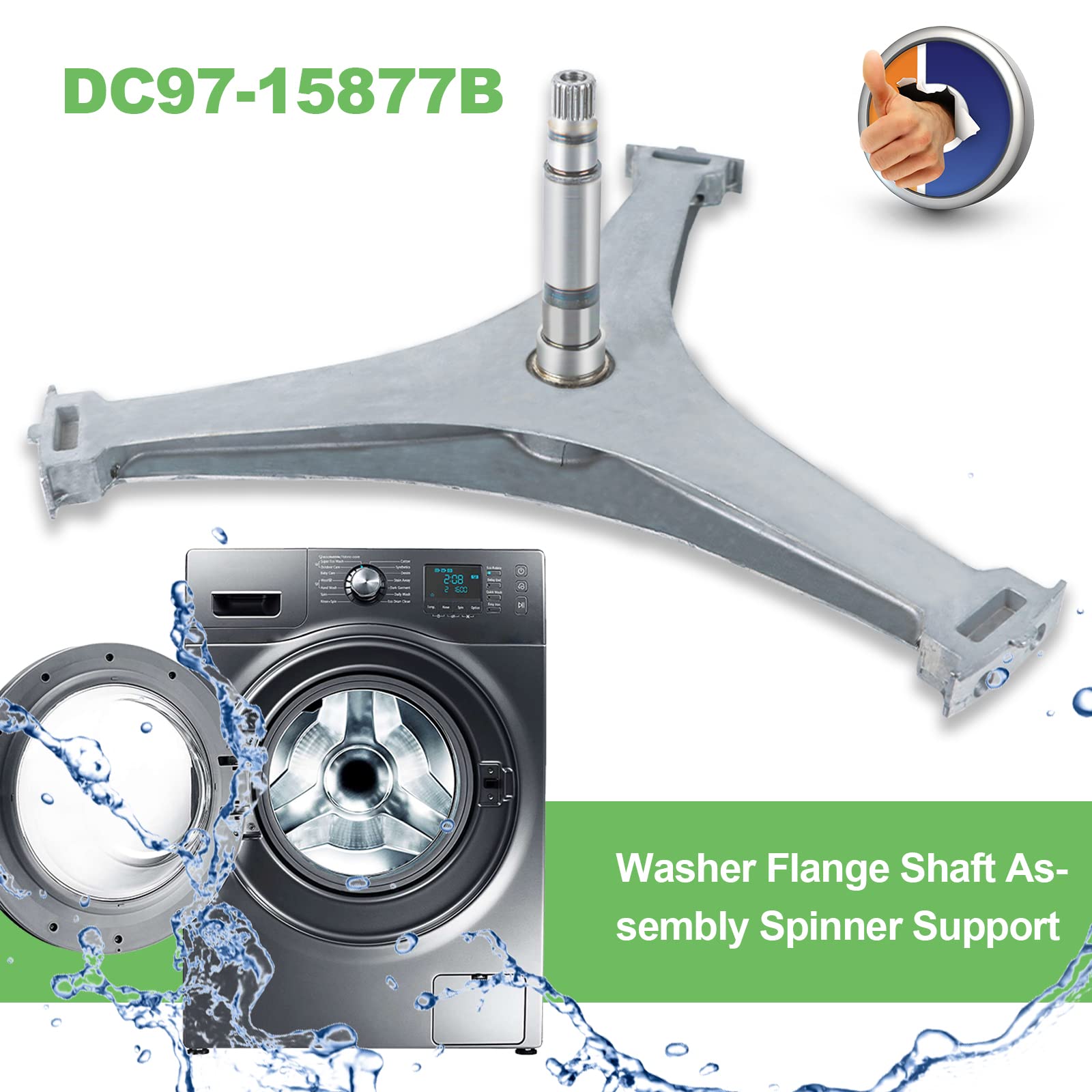 DC97-15877B Flange Shaft Assembly by Primeswift Washing Machine  