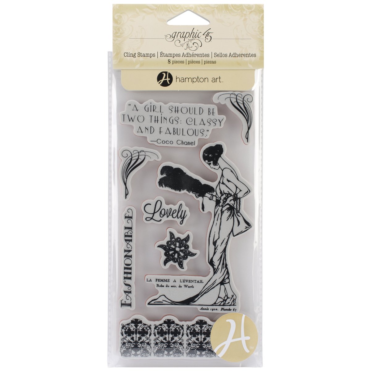 COUTURE 3 -COUTURE CLING STAMPS