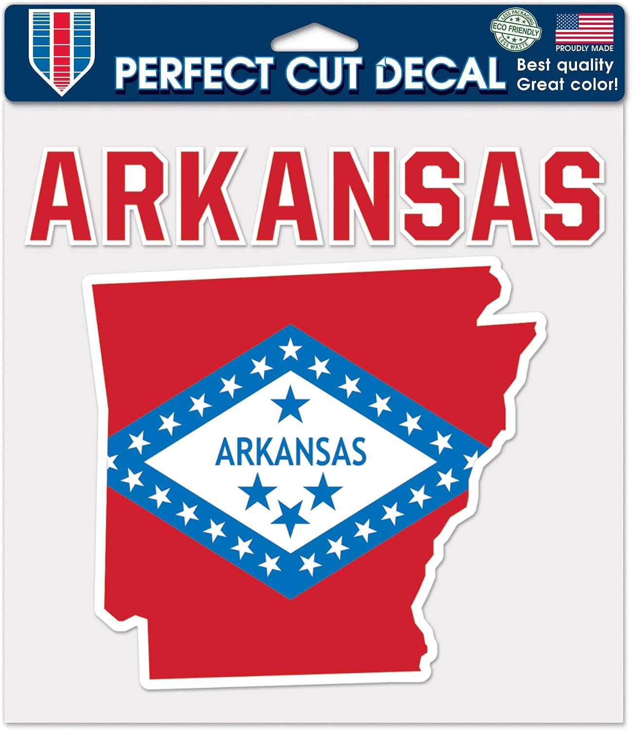 WinCraft Destination Arkansas State/Arkansas Perfect Cut Color Decal 8" x 8"State/Arkansas Perfect Cut Color Decal 8" x 8", Multi, NA