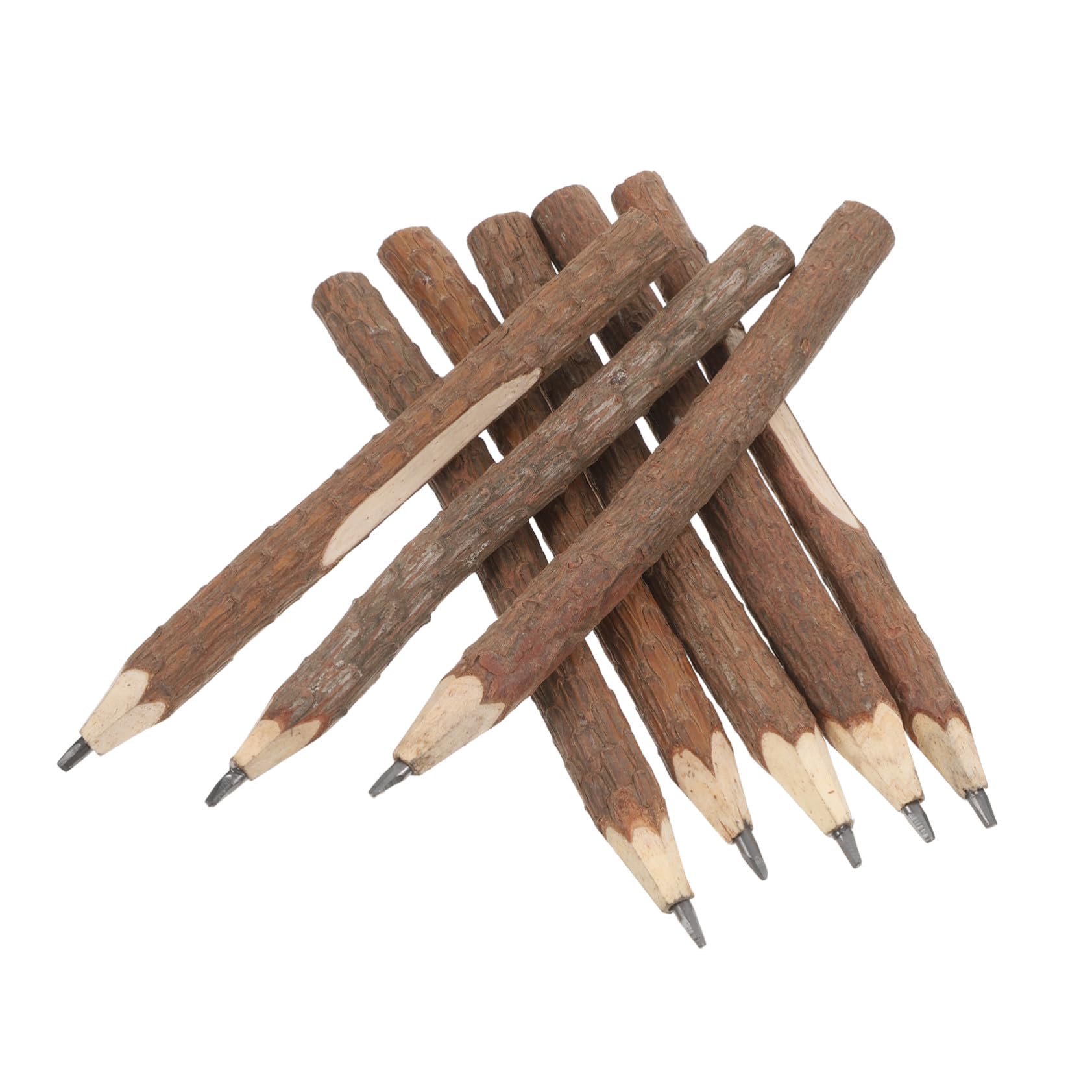 Veemoon 75 Pièces Crayons Naturelle Pencils Branche pour Garçon Fille Créatif Bois Écologique