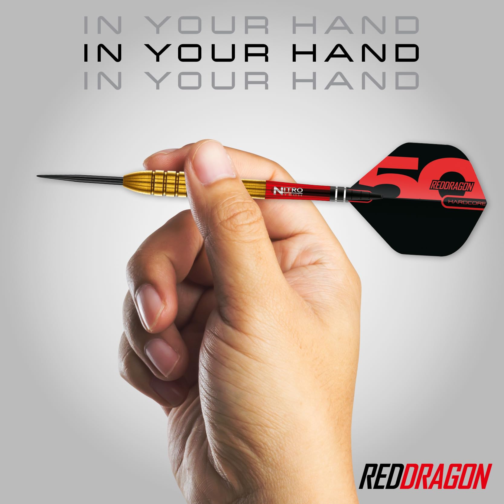 RED DRAGON Darts - Collection Classiques 50 Ans - Virgin Series - 95% Tungstène - Jeu de fléchettes à Pointe en Acier Professionnel - Comprend des ailettes et des tiges - Disponible en 24g & 26g