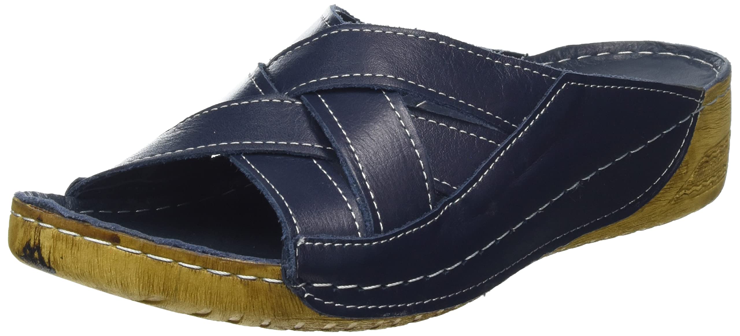 Andrea Conti Women's Mules, Dark Blue, EU 40, D Blue, 8 UK