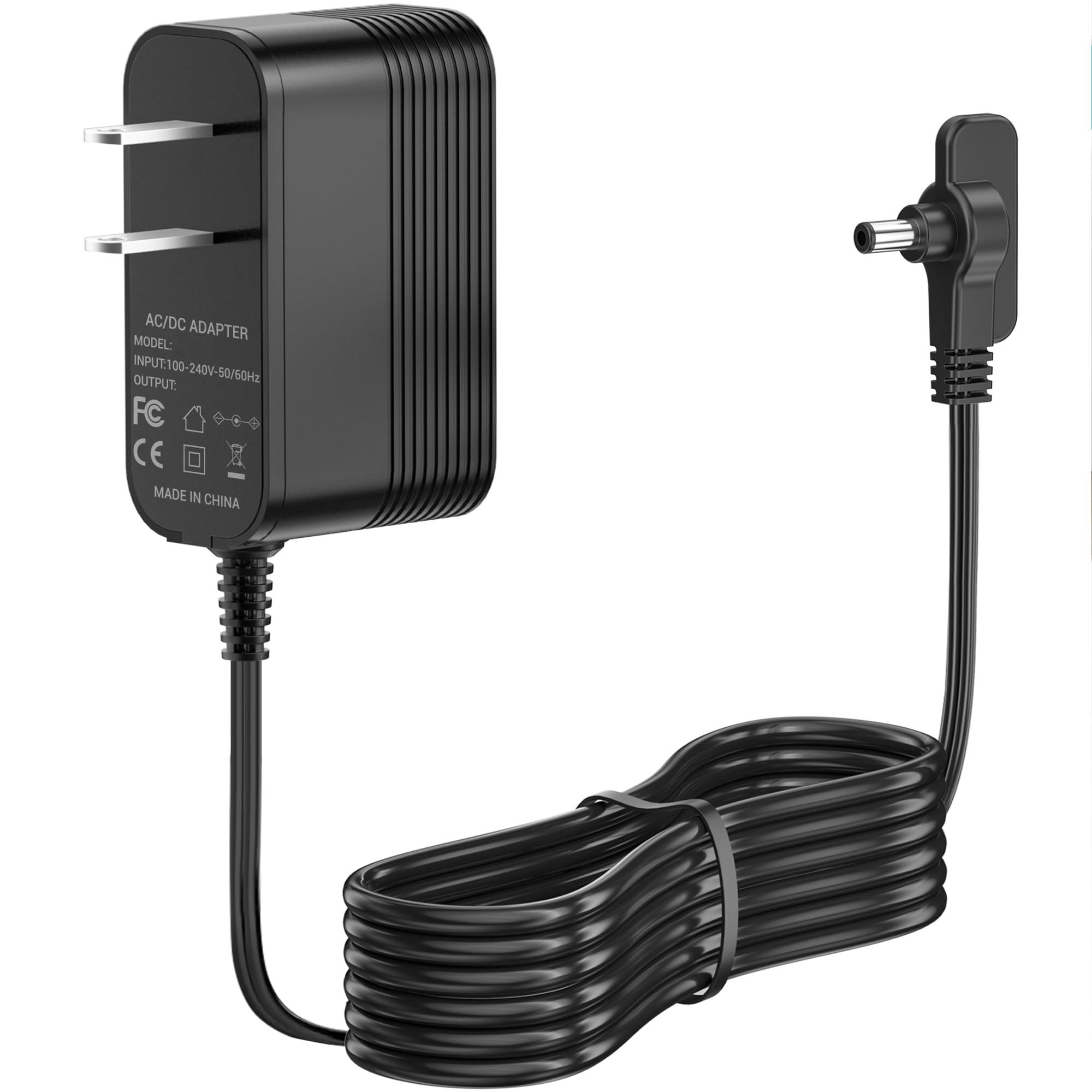 Caricatore di alimentazione per ventilatore da esterno Shark FlexBreeze, adattatore di ricambio compatibile con FA222 Cordless Portable Fan AC Charger Adapter (12V)