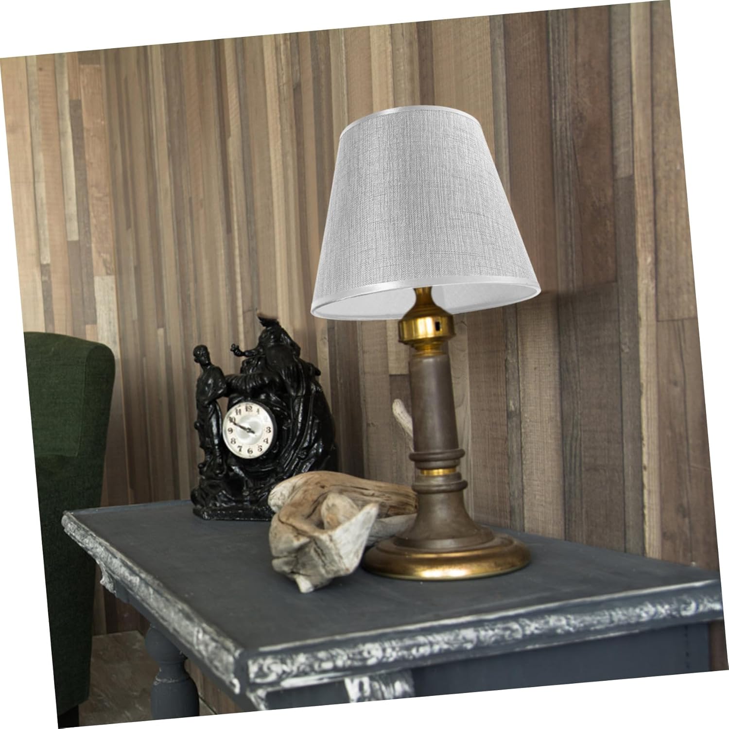 Cloth Lamp Cover Replacement Simple Style Decorative Lampshade for Table Light Desk Lamp Shade Easy to Install Suitable for Bedroom Living Office Warm Atmosphere