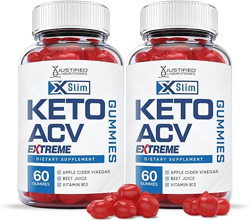 X Slim Keto ACV Gummies Extreme Formula 2000 MG Xslim Vegano sin OGM con jugo de granada remolacha B12 120 gomitas