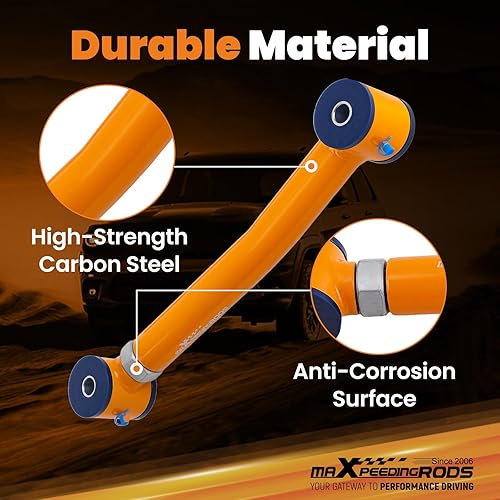 Miniatura 2 de maXpeedingrods Brazos de control inferiores delanteros ajustables para Jeep Wrangler TJ 1997-2006, Cherokee XJ 1984-2001, Grand Cherokee ZJ