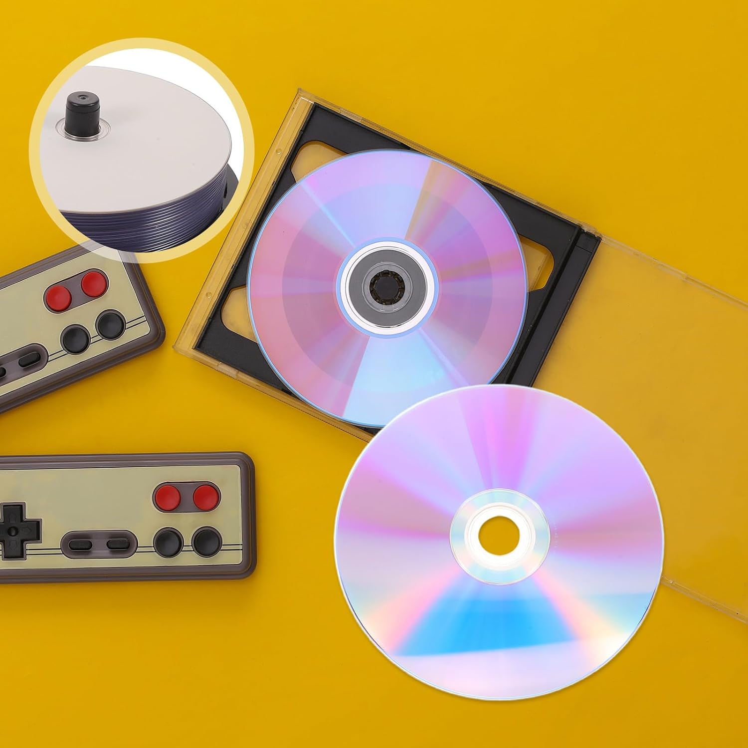 Toddmomy 20pcs Recordable DVD: DVD R Media - Writable Discs for Burning - Blank CD- Computer Accessories for Special Events Like Wedding & Birthday Party
