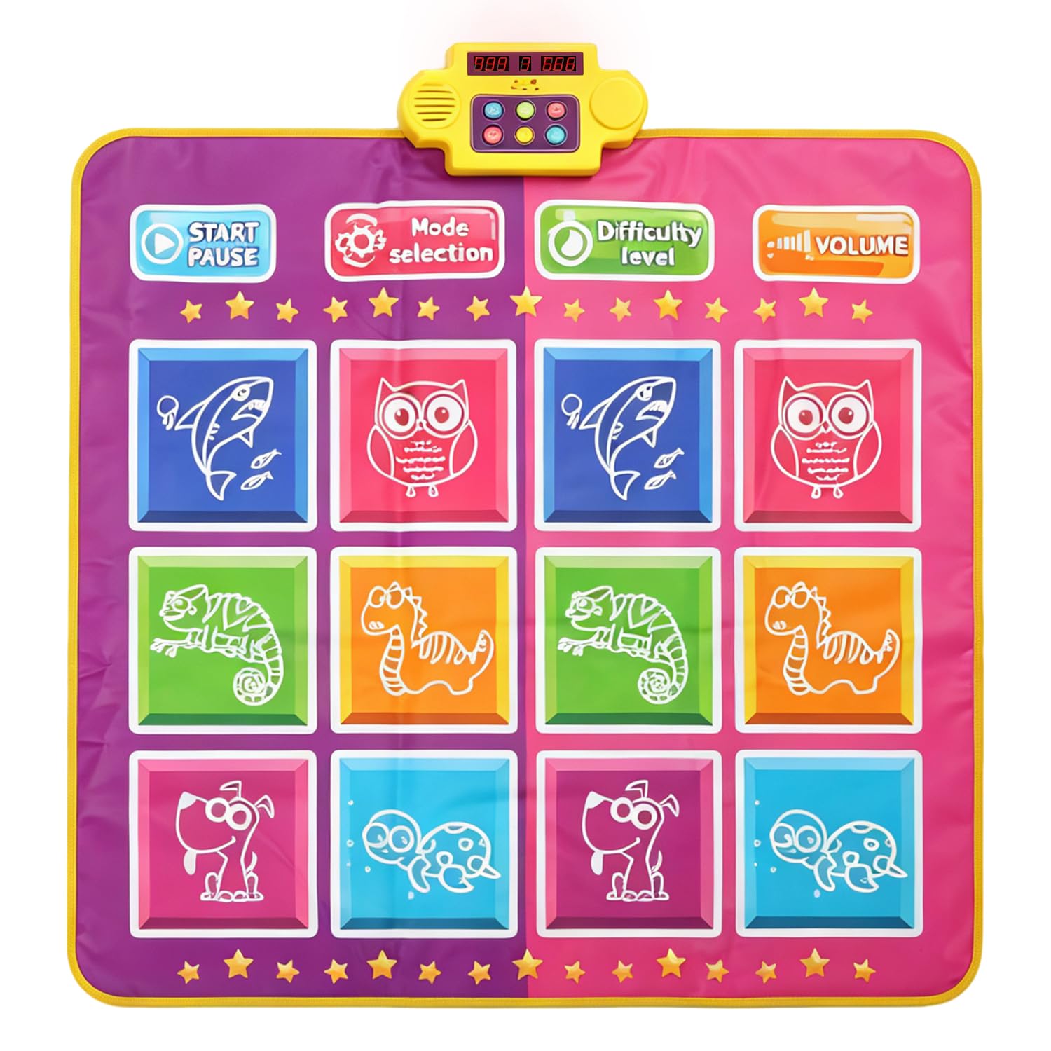 EagleStone Tappetino da ballo Bluetooth per bambini, 3 livelli di difficoltà, con volume regolabile, giocattolo regalo per bambini dai 3 ai 12 anni