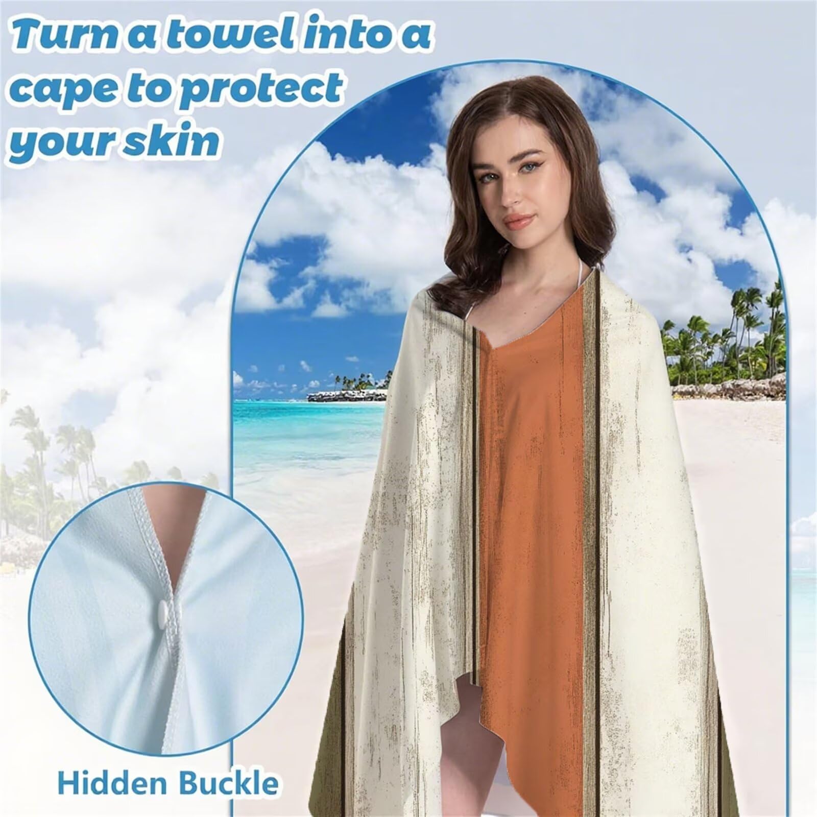 Serviette de Plage XXL 220x100 cm Anti Sable et Séchage Rapide Microfibre Drap de Plage Serviette de Bain Grande Taille Drap de Bain pour Homme Femme Voyages Natation Camping Pique Nique Bande S-600