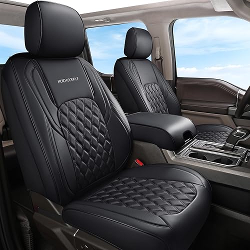 Huidasource Fundas de asiento Dodge Ram, funda de asiento de cuero para camioneta delantera y trasera, apta para 2009-2018 1500, 2010-2023 25003500