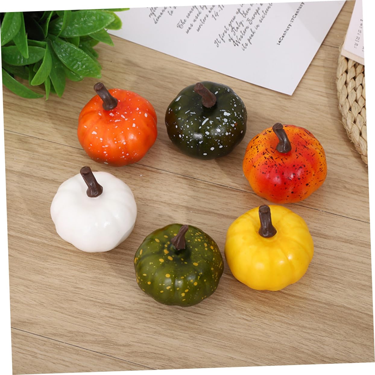 Ciieeo 18pezzi Zucca di Halloween Decorativa Zucche Artificiali per Decorazioni Autunnali Oggetti di Scena per Feste
