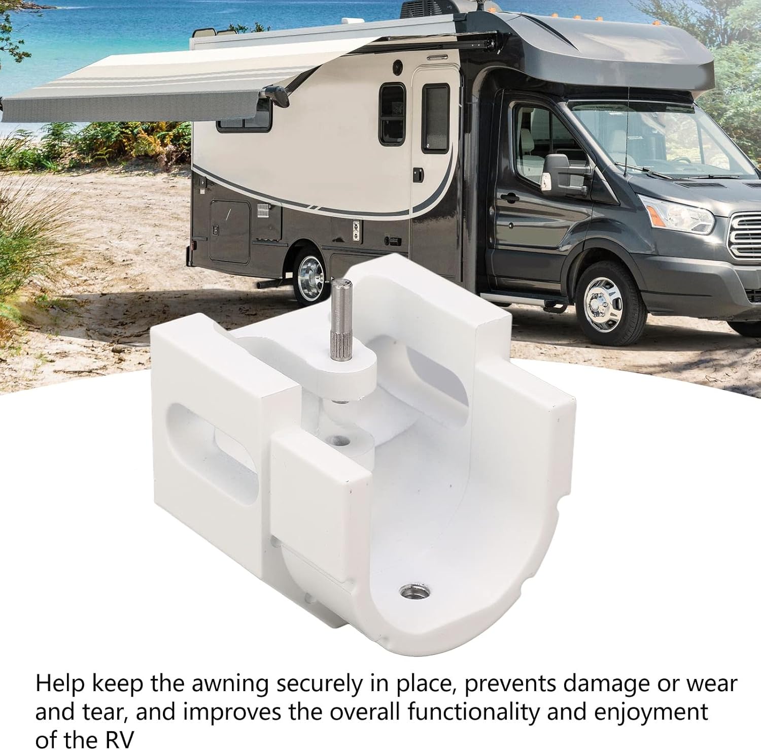 RV Awning End Plug, Awning Motor Cover, RV Awning Base Replacement for Compatibility with A Variety Of Round Hardware and Awnings