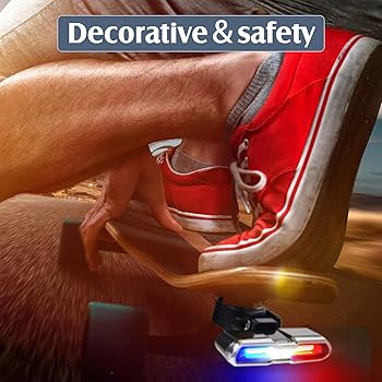 Amazon | 2ピース LED スケートボード ライト ロングボード