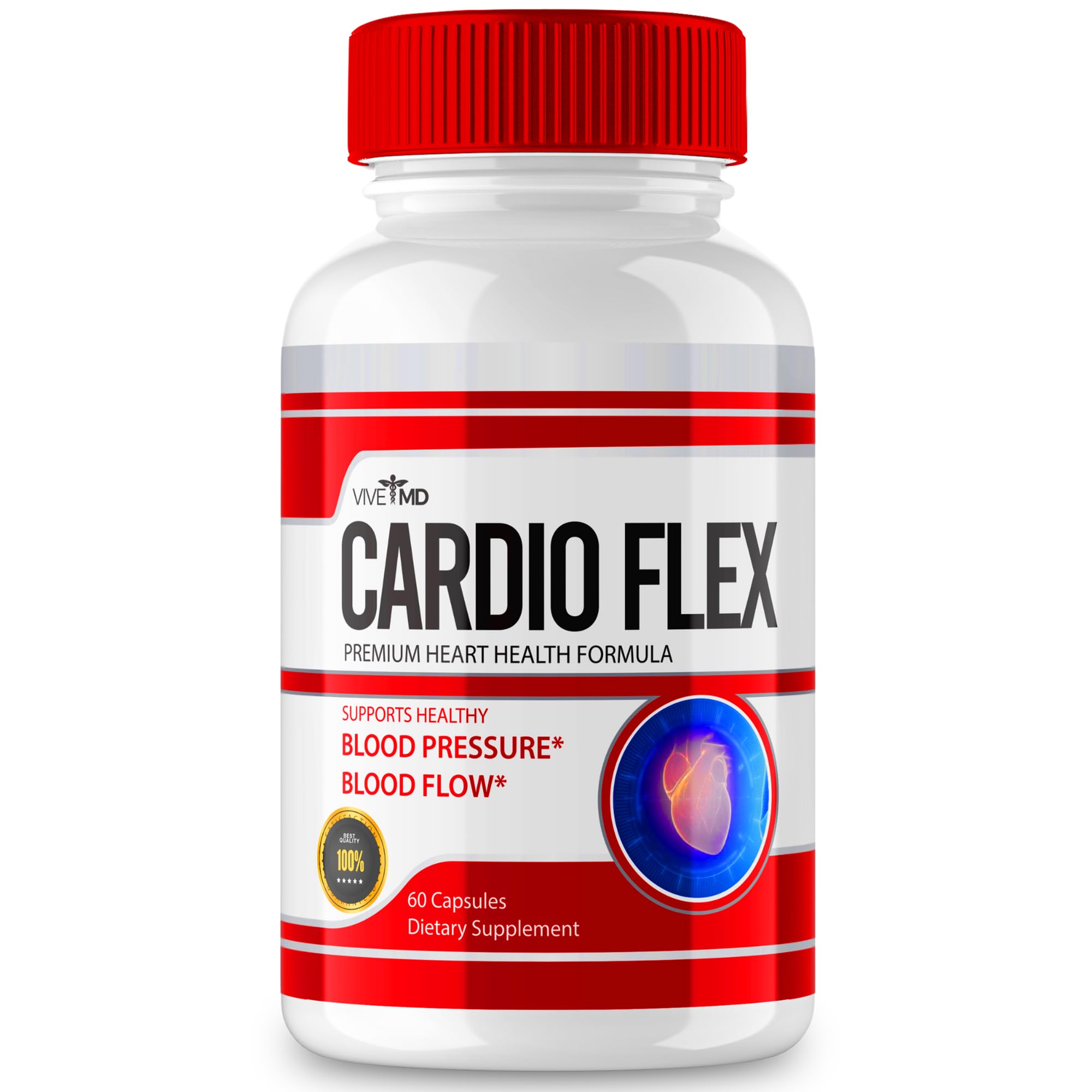 Cardio Flex Pills - Official Formula - CardioFlex Supplement, Advance Formula Capsules for Extra Strength - Cardio Flex with Vitamin C, Turmeric Root Powder, Zinc Reviews (60 Capsules)