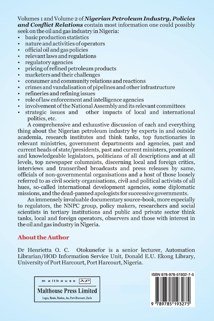 Nigerian Petroleum Industry, Policies and Conflict Relations: Annotated Articles and Bibliography (2)