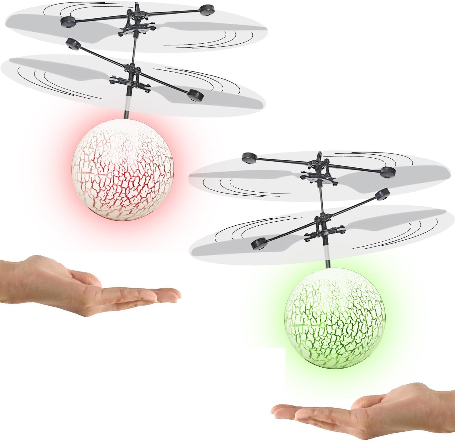 Discolor Heliball Motion Sensing Magic Light up Flying Ball