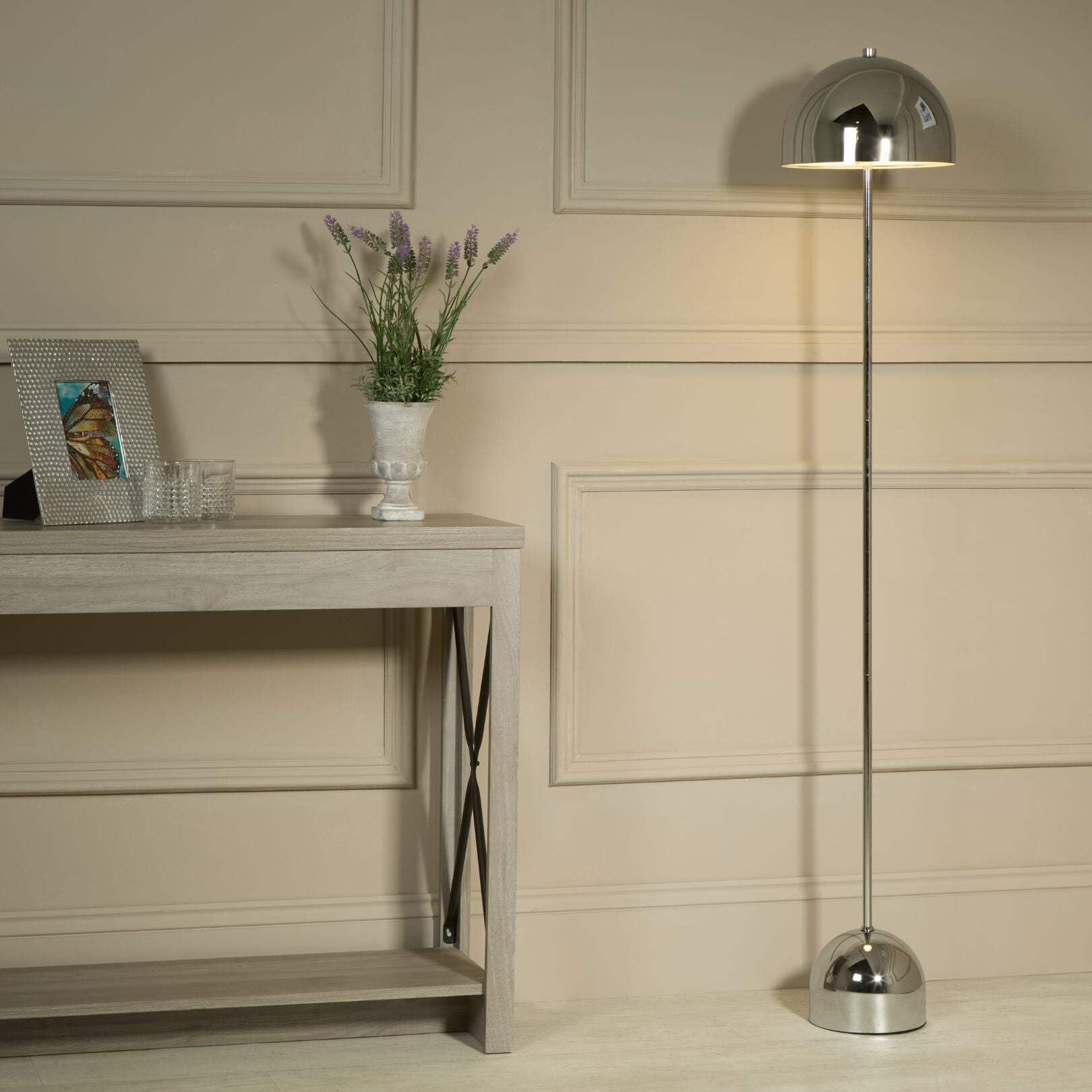 Pagazzi Tina Chrome LED Rechargeable Touch Floor Lamp