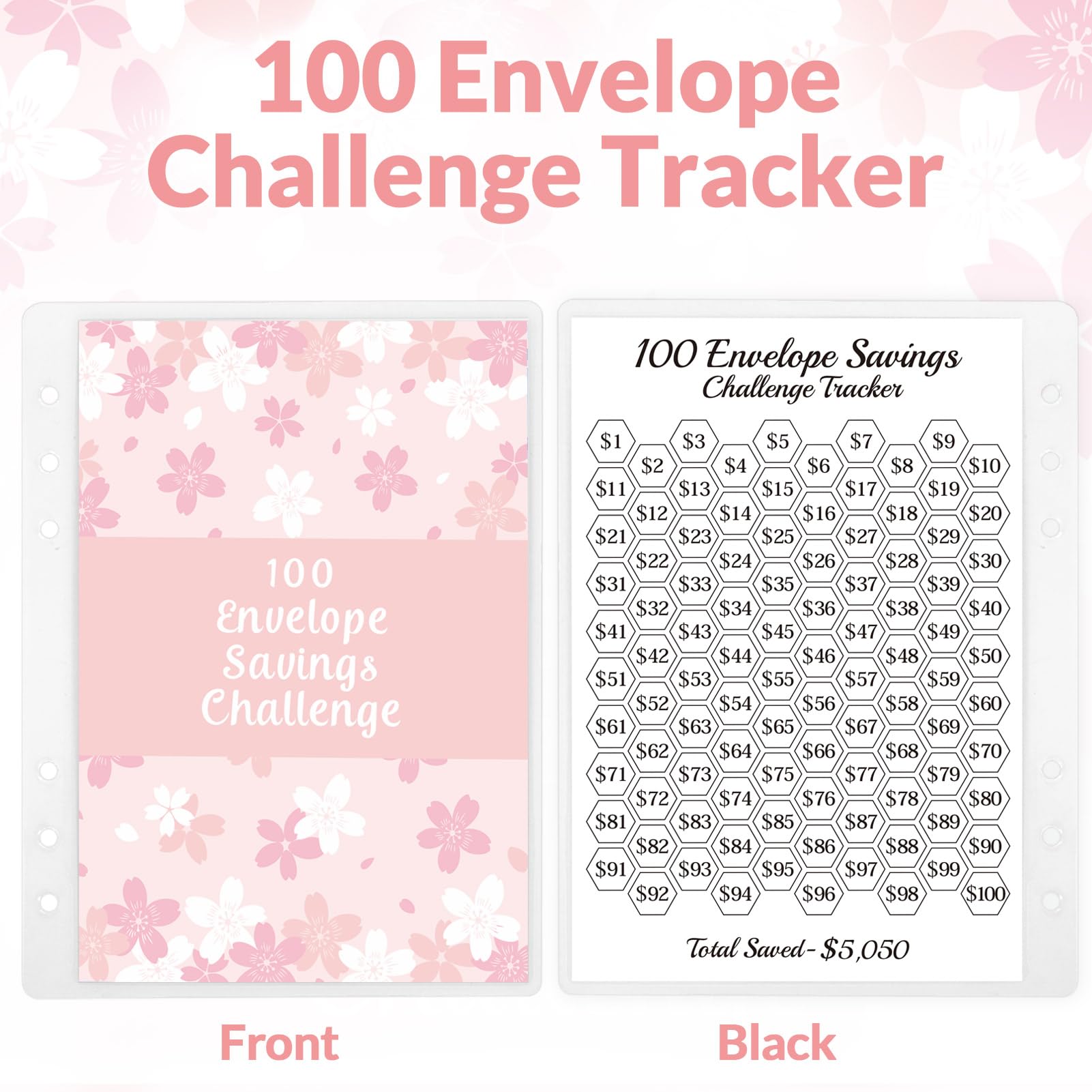 Libretto Risparmio 100 Envelope Challenge | Formato A5 | Salvadanaio Per 5000 Euro | Con 25 Carte E Buste - Foto 10