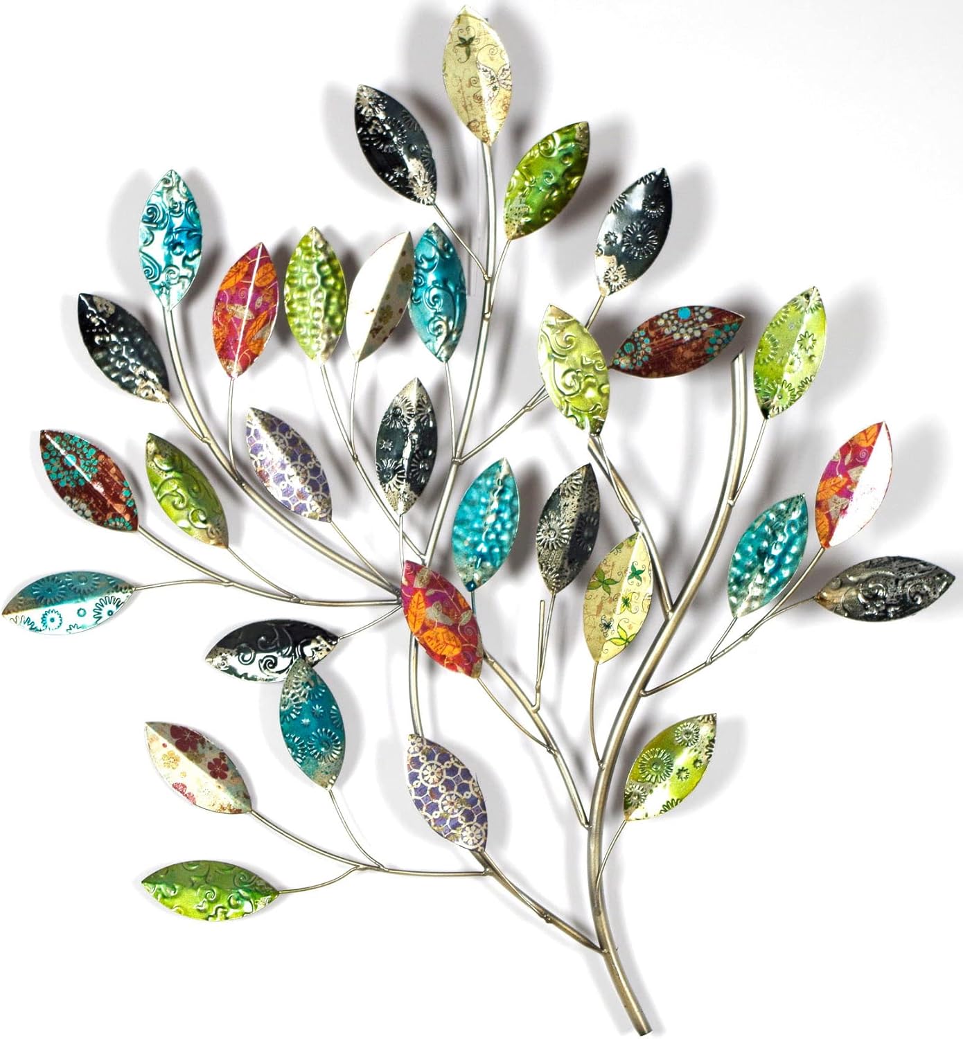 Amazon.de: Kobolo Wandbild Wanddeko Metallbild - BUSCH mit Blättern ...