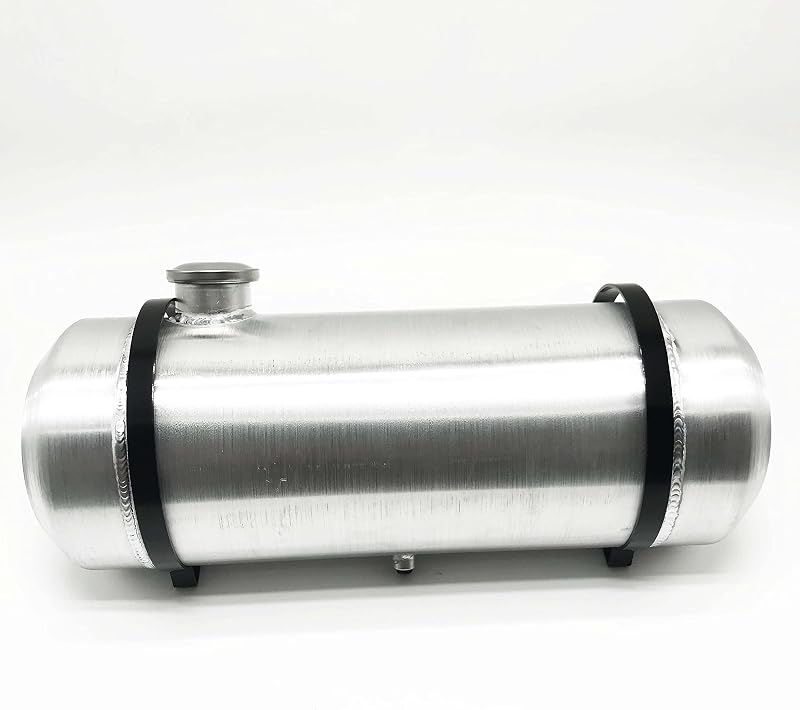 Tanque de combustível de alumínio JSD AUTO PARTS 4 galões (15,14 L), 8 x 20 pol. (20,32 x 50,8 cm), abastecimento pela extremidade – 1 unidade