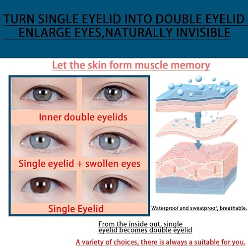 Miniatura 5 de 4 juegos de opciones 630 cintas para párpados, la cinta de doble párpado más completa. Desigual, monopárpados, herramientas de ojos grandes con