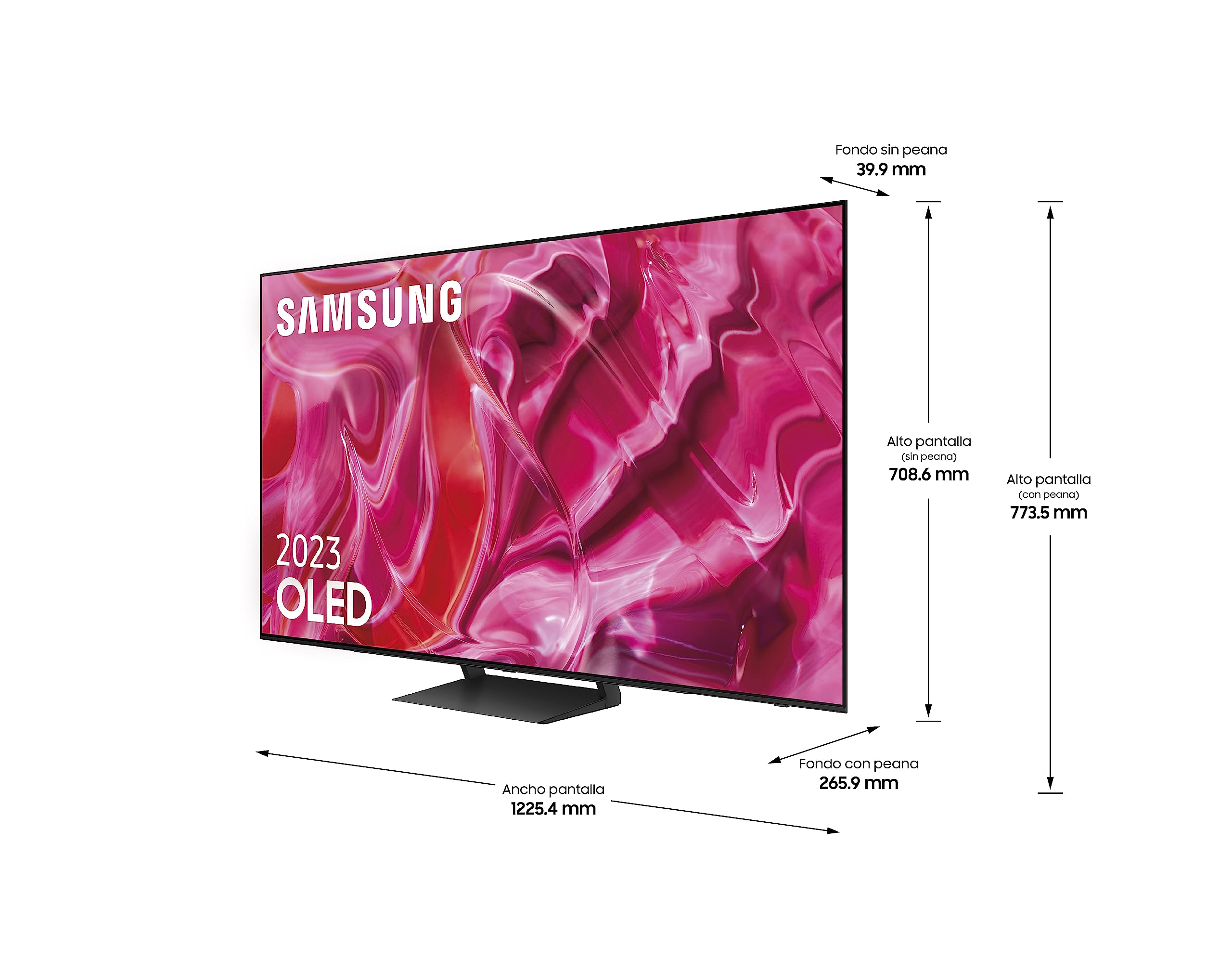 Samsung TV OLED 2023 55S90C - Smart TV de 55" OLED Quantum HDR 1500, Procesador Quantum 4K con IA, Dolby Atmos® y Motion Xcelerator Turbo+