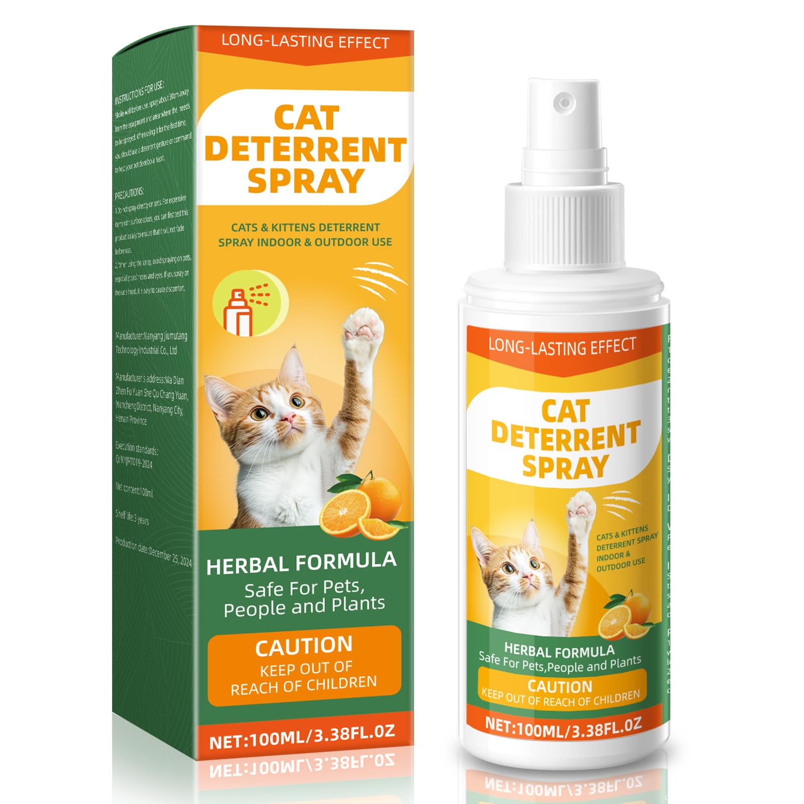 Katzenspray zum Kratzen - für das Verhalten von Katzen, Schützen von Möbeln, Sofas, Teppichen, Indoor & Outdoor Natürlich - Formel 7