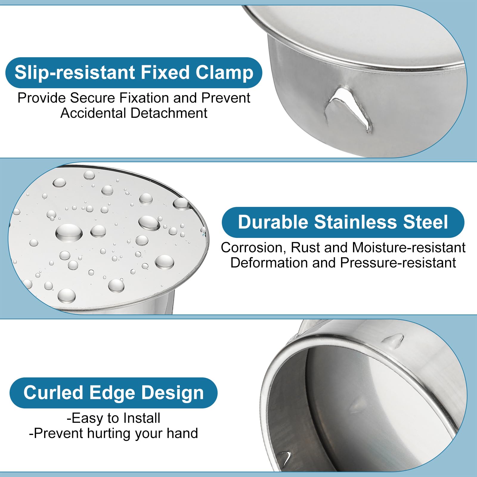 PATIKIL Chiney Hole Cap, 90(3.5 Inch) Tightness Adjustable Round
