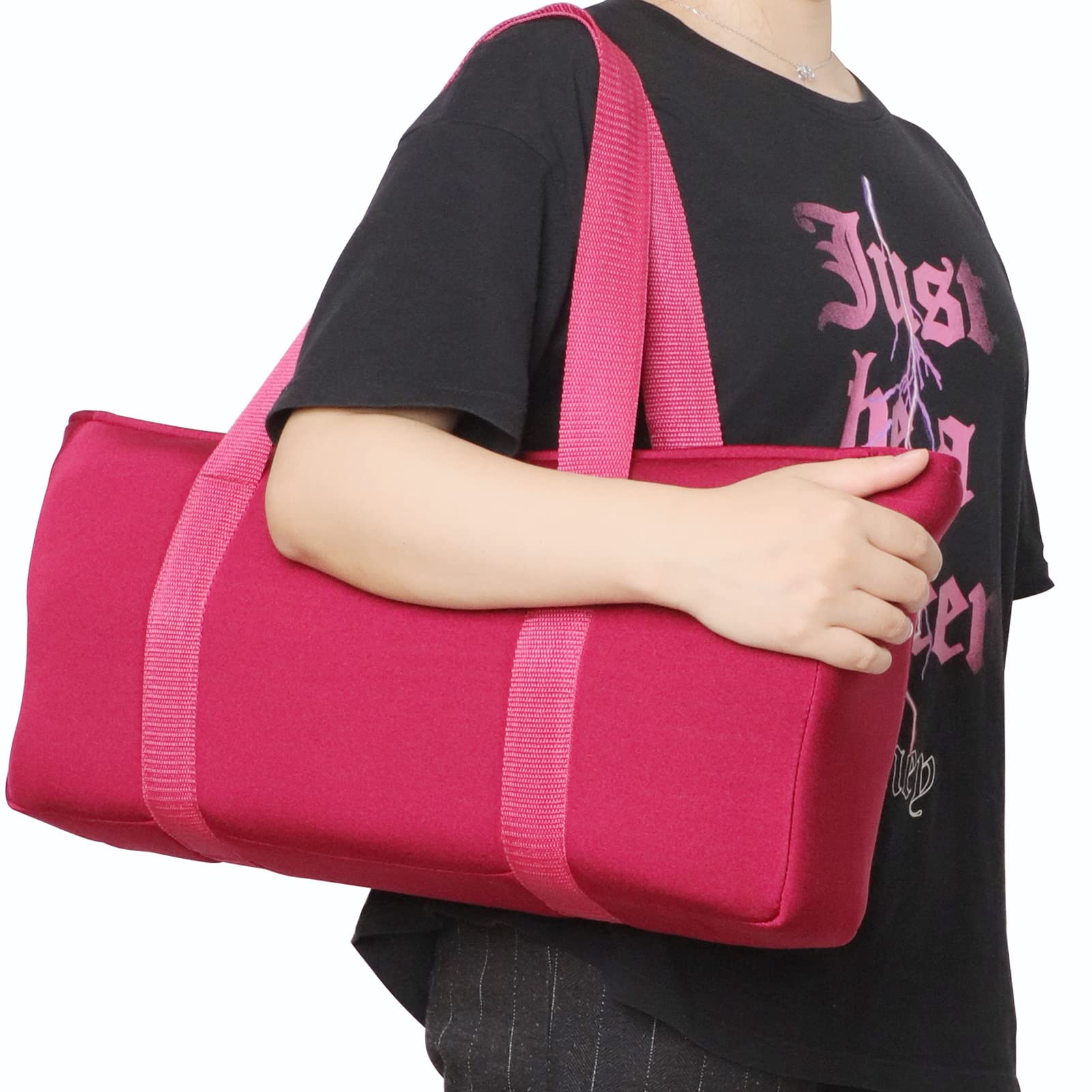 American Mahjong Game Set,166 Premium White Tiles,4 All-in-One Color Rack/Pushers,100 Chips,1 Wind indicator,Durable Red Soft Carrying Bag,Easy Carry Western Mahjongg with English Instruction Included