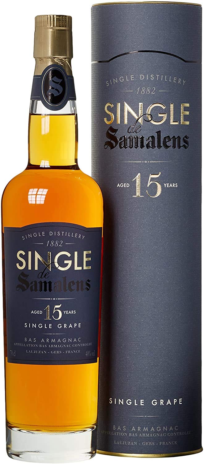 Armagnac Samalens Single Grape 15 Jahre (1 x 0.7 l) 40% Vol. in Geschenktube