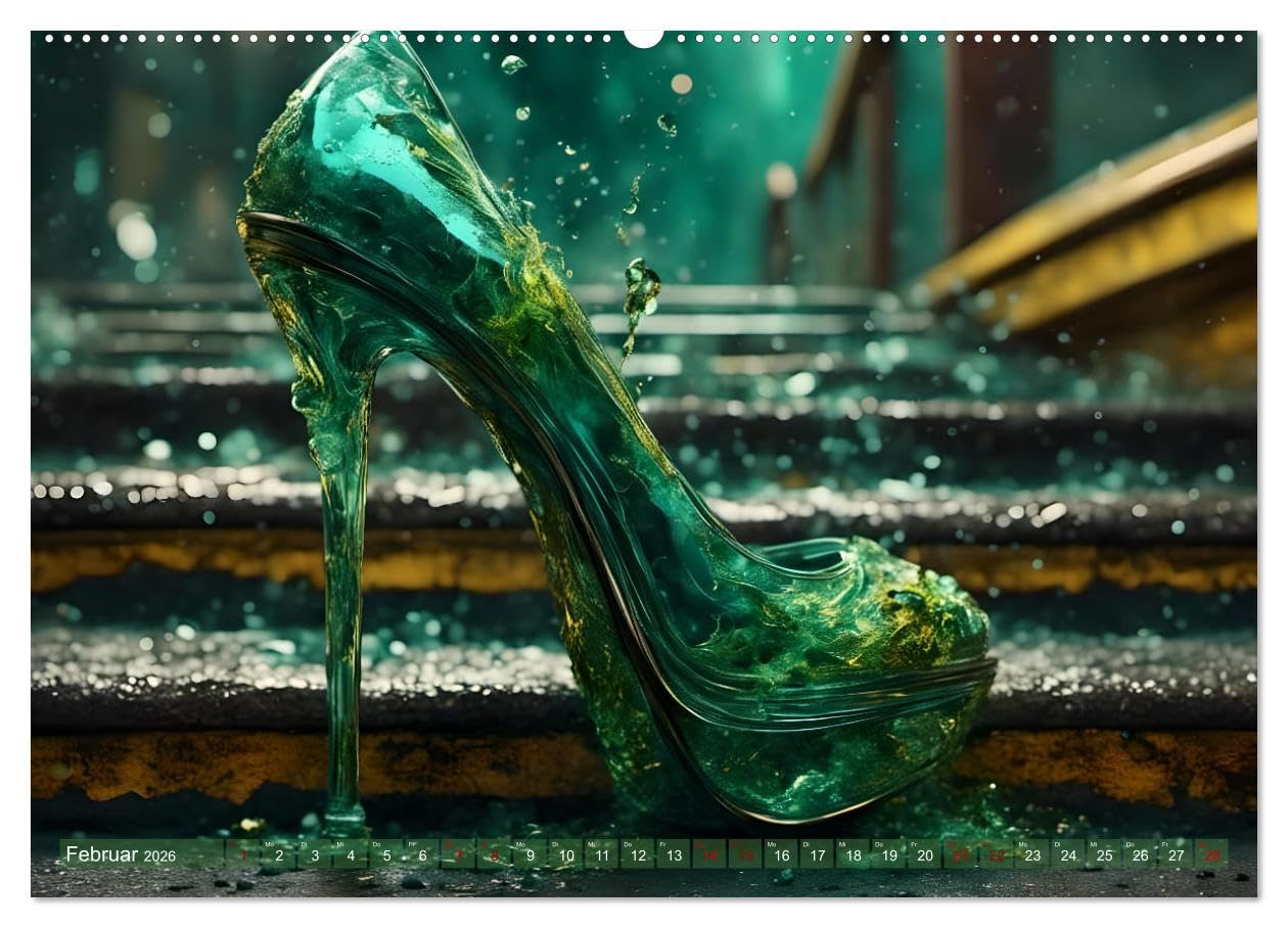 High Heels in Szene gesetzt (hochwertiger Premium Wandkalender 2026 DIN A2 quer), Kunstdruck in Hochglanz: Eleganz, Glamour und außergewöhnliche Szenen - Monat für Monat (CALVENDO Kunst)