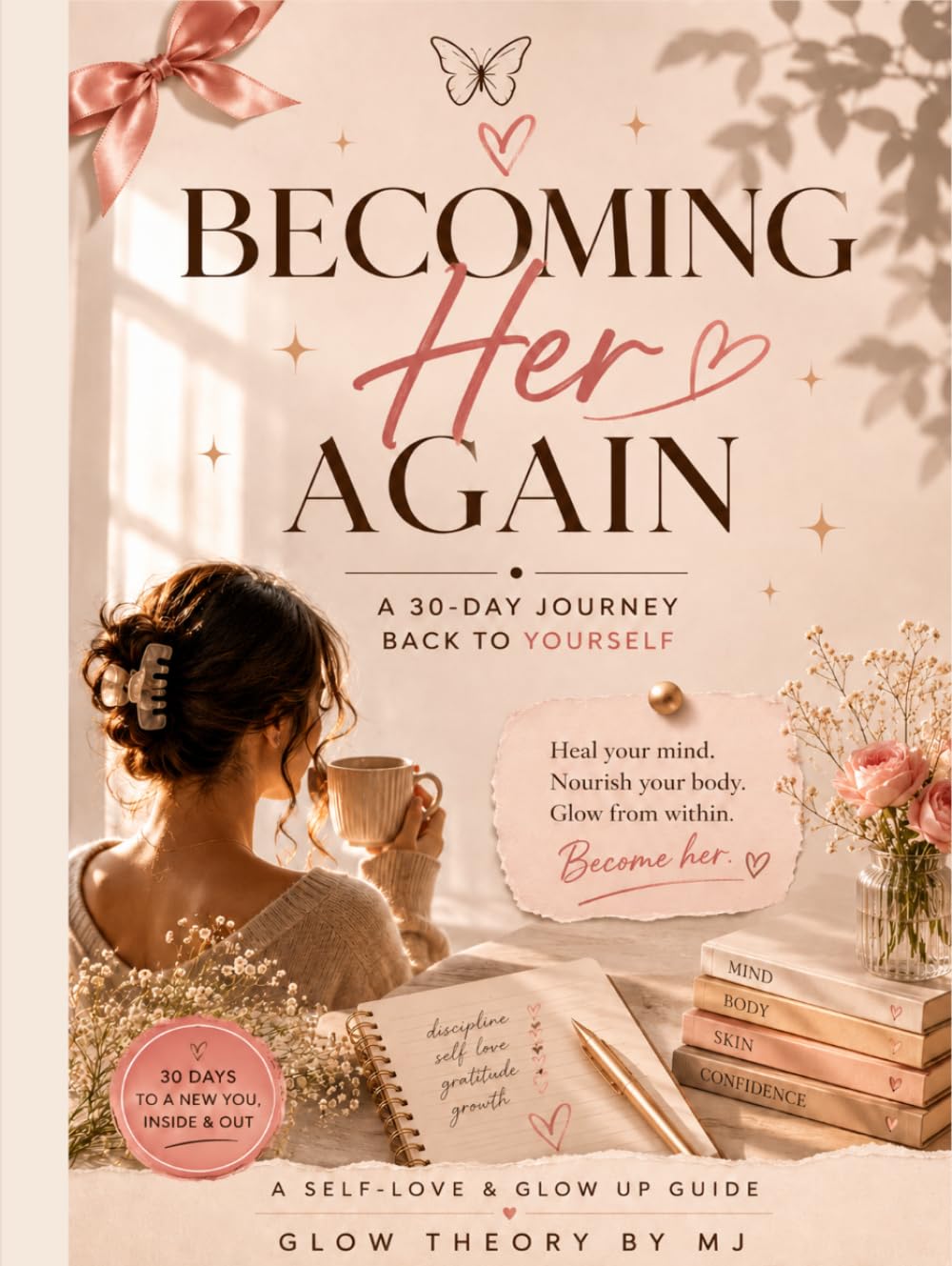 Becoming Her Again: the soft 30-day journey of healing your mind, skin, body & confidence
