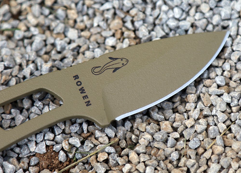 TKC: Handle For ESEE Candiru - Black Linen Micarta W/ Brown Burlap