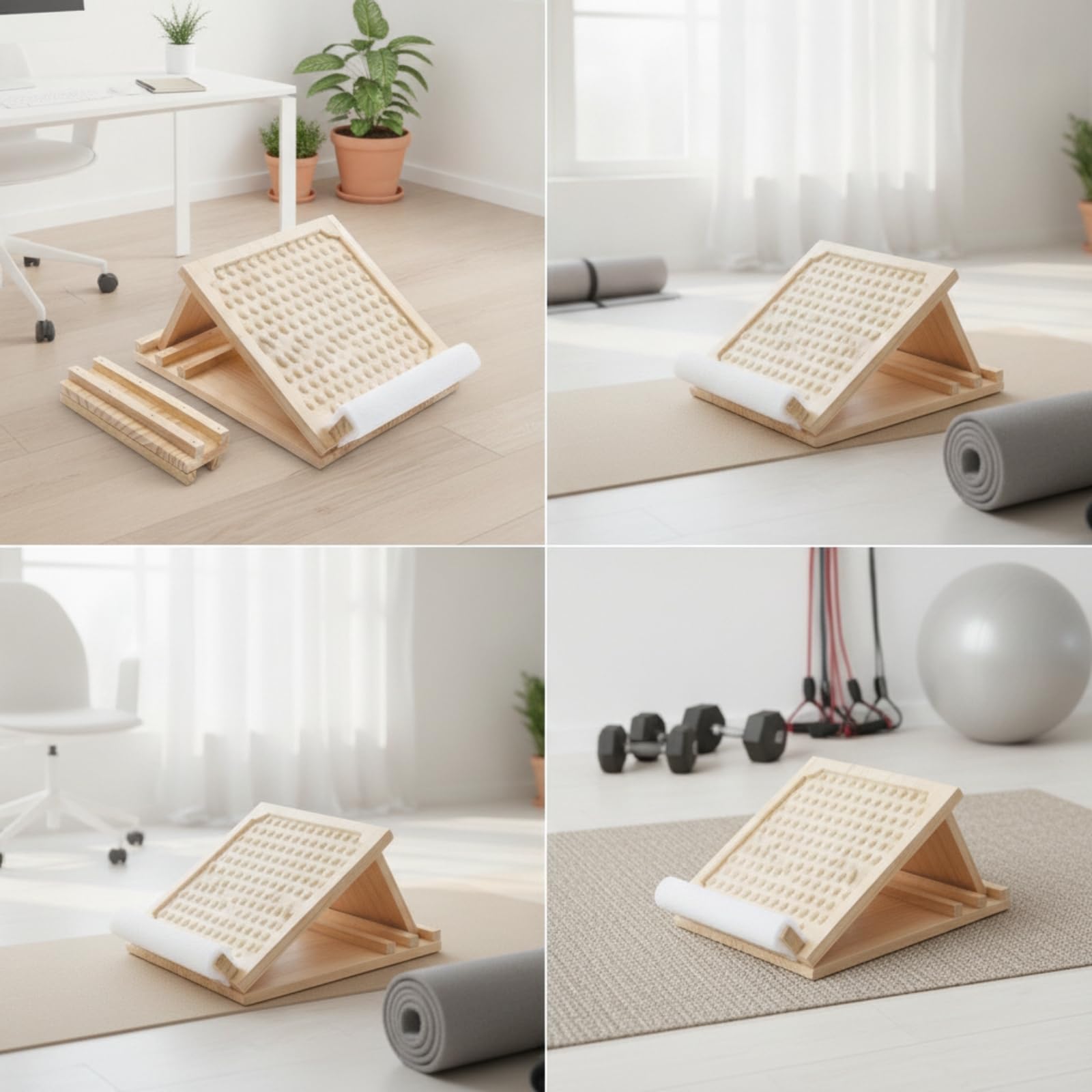 Estiramiento Plegable Tabla Masaje Pies Inclinable Multiusos para Casa