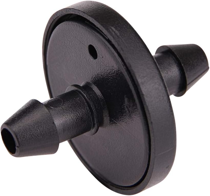 117025B, 1 GPH Inline Dripper for Drip Irrigation Systems, 25-Pack, Drip Irrigation Emitters for Drip Irrigation Gardening Systems, Fits 1/4-Inch Suppy Tubing, Black