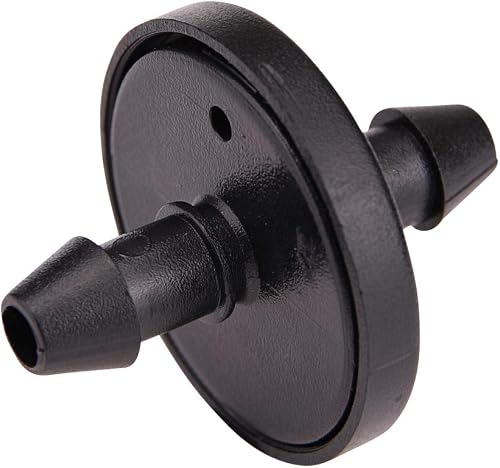 117025B, 1 GPH Inline Dripper for Drip Irrigation Systems, 25-Pack, Drip Irrigation Emitters for Drip Irrigation Gardening Systems, Fits 1/4-Inch Suppy Tubing, Black
