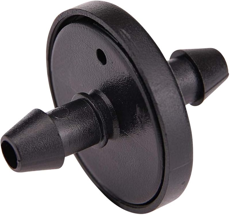 117025B, 1 GPH Inline Dripper for Drip Irrigation Systems, 25-Pack, Drip Irrigation Emitters for Drip Irrigation Gardening Systems, Fits 1/4-Inch Suppy Tubing, Black