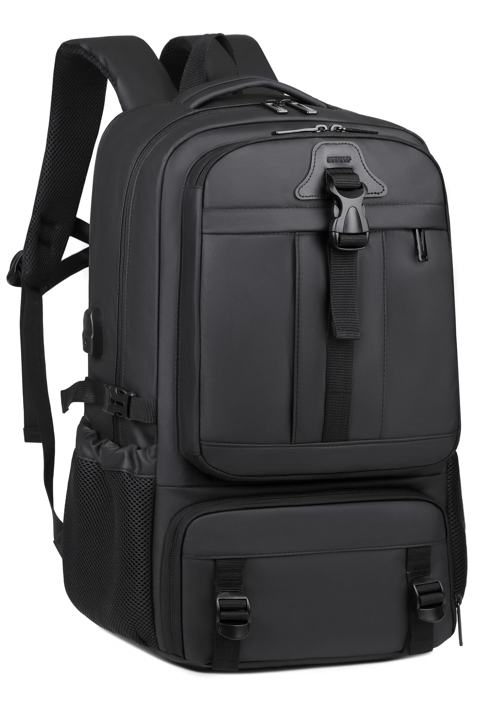 Kommodum - Zaino per Viaggio da Uomo Porta PC Estendibile Bagaglio Valigia Borsa Computer fino ai 17 pollici in Membrana PU Tasca impermeabile per Lavoro Trekking Escursione KM18