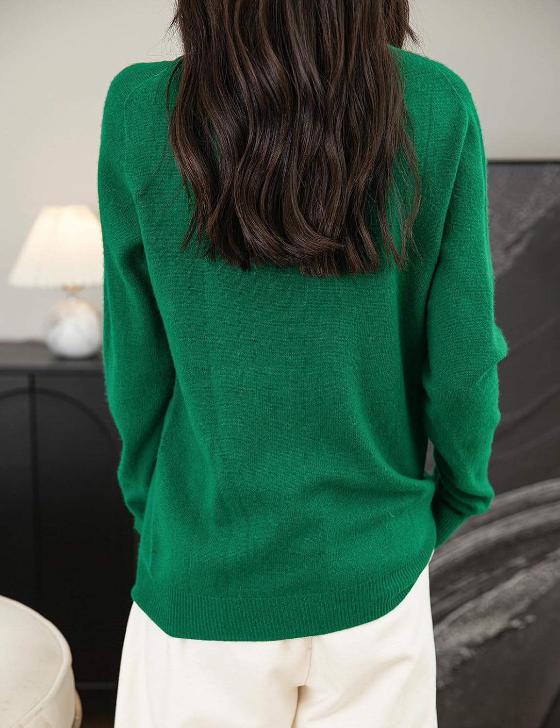 Chanyarn Women's 100% Merino Wool Seamless Sweater Mock Neck First-Line Ready to Wear Long Sleeve Knitted Pullover Tops - Image 6